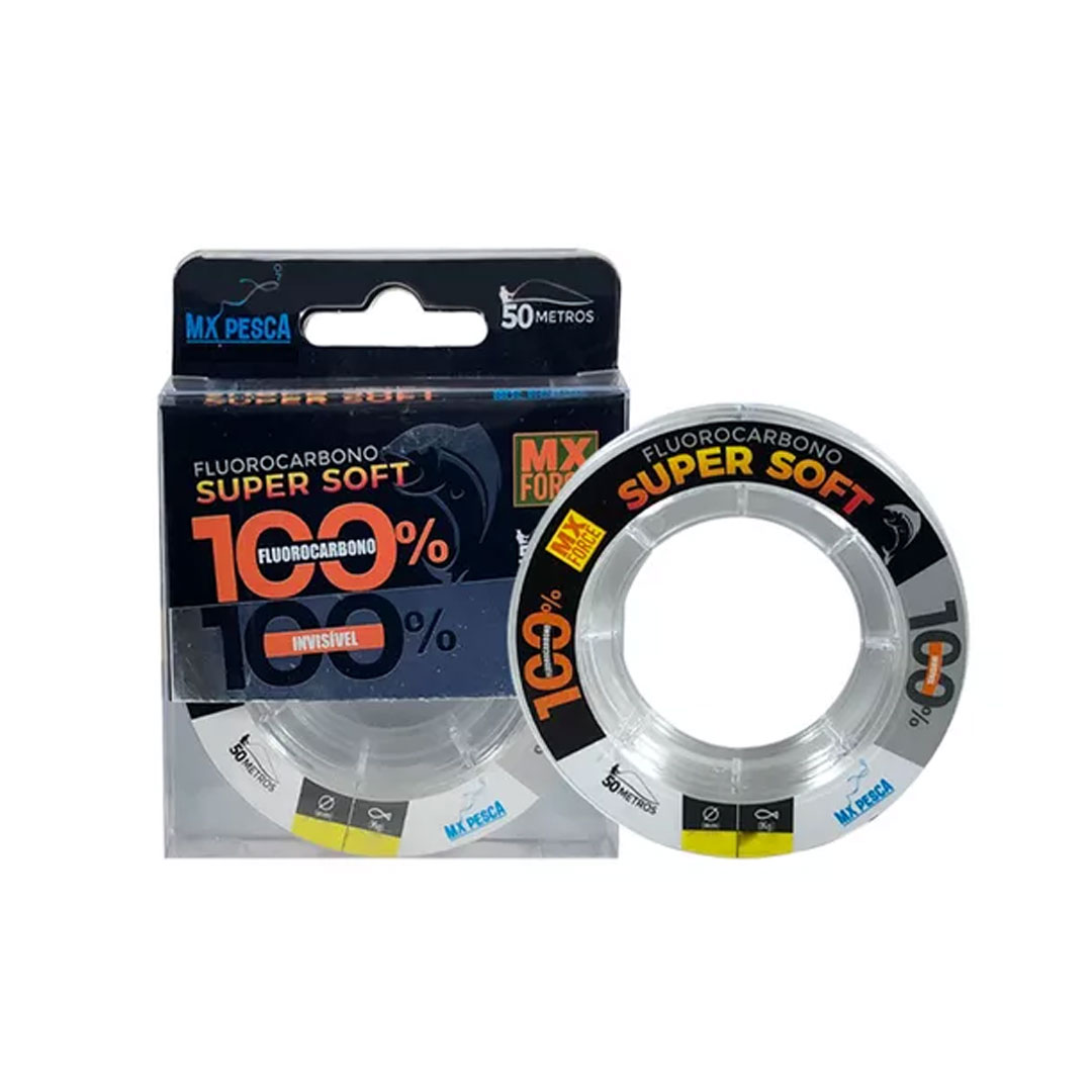 Linha 100% Fluorocarbono LINE MX (Carretel com 50 Metros)