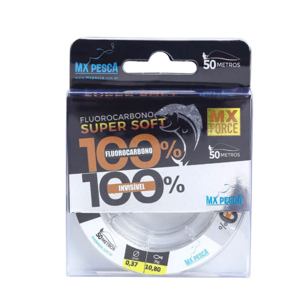 Linha 100% Fluorocarbono LINE MX (Carretel com 50 Metros)