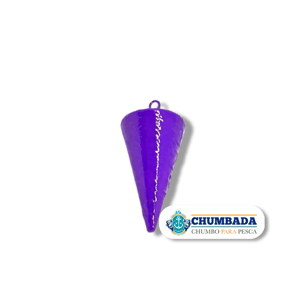 Chumbada Cone Violeta com olhal – Chumbada Oficial