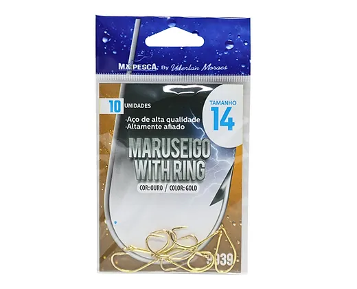 Anzol Maruseigo With Ring Dourado – Mx Pesca by Uderlan Moraes