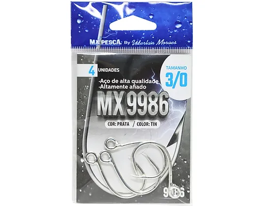 Anzol In Line( Single Hook ) Mx Pesca By Uderlan Moraes