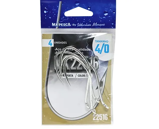 Anzol Catfish Hook Prata Mx Pesca By Uderlan Moraes