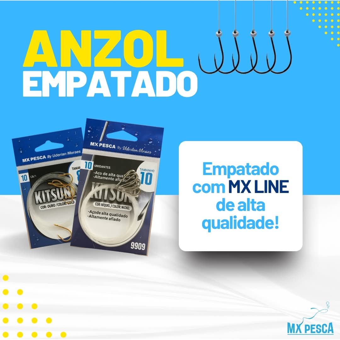 Anzol Kitsune Dourado MX Pesca Empatado – By Uderlan Moraes