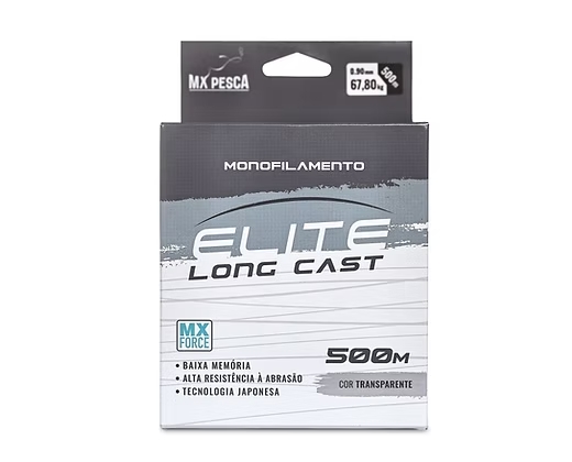 Linha Mx Pesca Elite Long Cast 500 Metros – Transparente